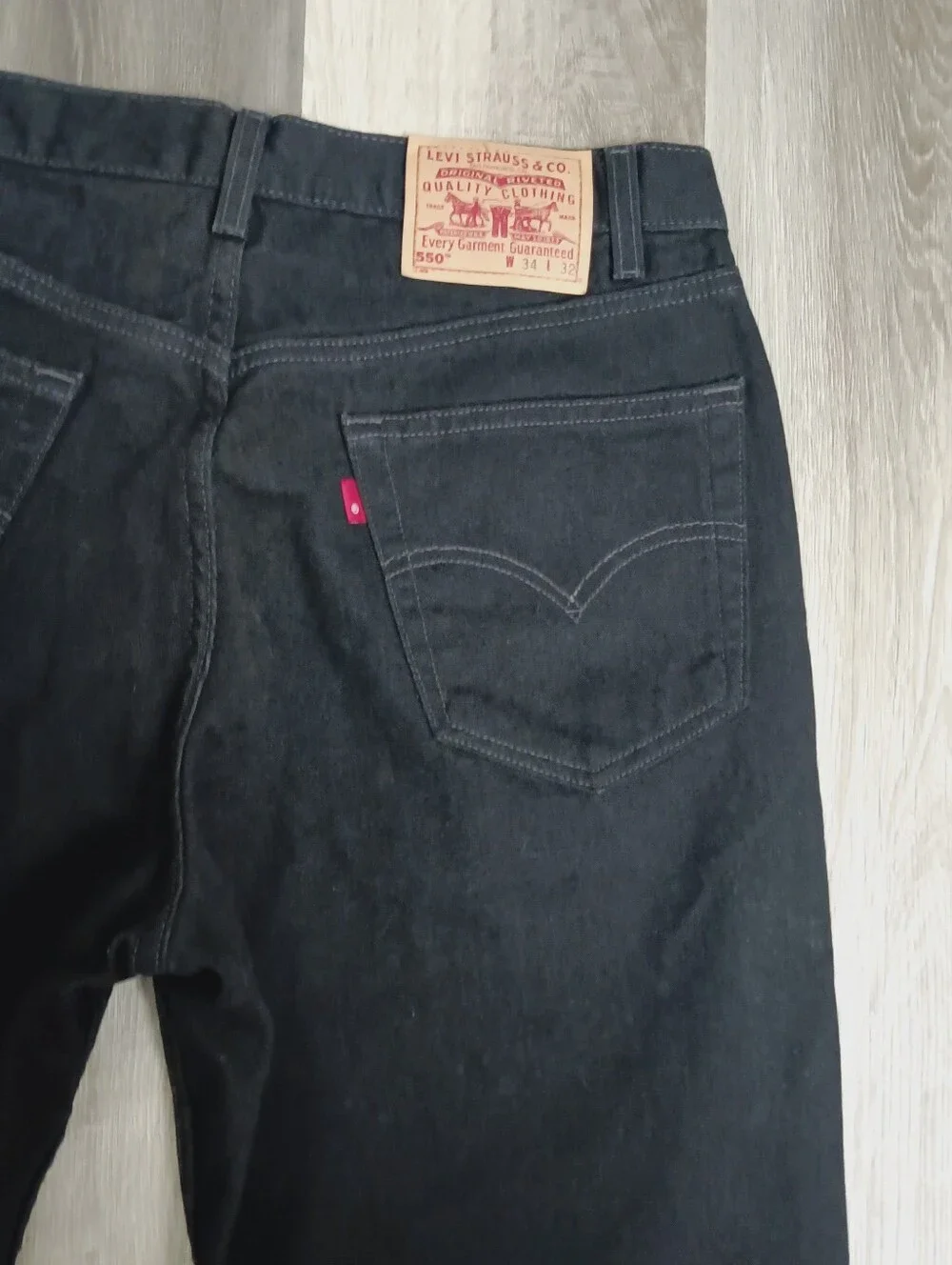 Black Y2K Vintage 550 Levi's Jeans Men’s Jeans Size 34/31 - Relaxed Fit